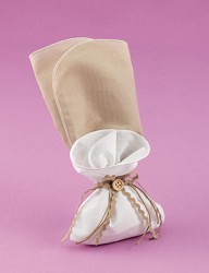Μπομπονιέρα Γάμου Βαμβακερό Μαντήλι Δίχρωμο