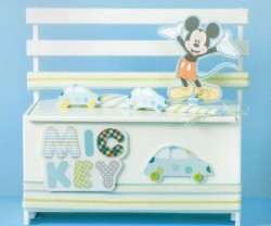 Ξύλινο Παγκάκι της Disney με τον Mickey