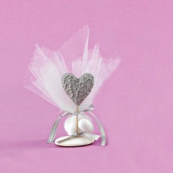 Επιτραπέζιο Διακοσμητικό Ακρυλικό με Καρδιά για Μπομπονιέρα Γάμου