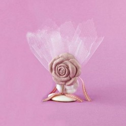 Επιτραπέζιο Διακοσμητικό με Λουλούδι για Μπομπονιέρα Γάμου