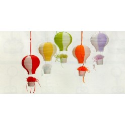 Κρεμαστά Χρωματιστά Αερόστατα για Μπομπονιέρα